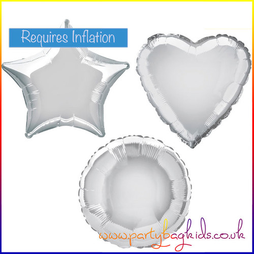 Silver Foil Balloon Shapes Selection