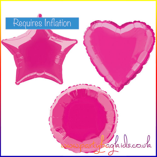 Hot Pink Foil Balloon Shapes Selection