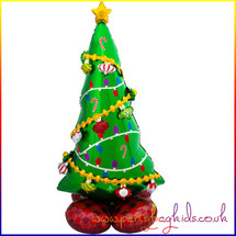 AirLoonz Christmas Tree Air Filled Foil Balloon Display