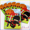 Ninja Warrior Activity Booklet for Party Bags | Front Cover