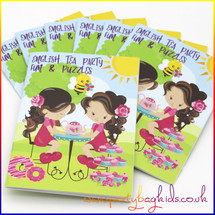 English Tea Party Activity Booklet Front Cover