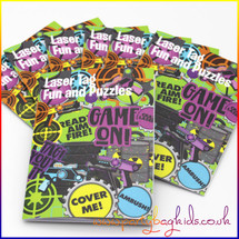 Laser Tag Activity Booklet Front Cover