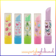 Girls Spring Coloured Lipstick Erasers
