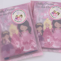 Princess Party Bag in Baby Pink Coloured Cello