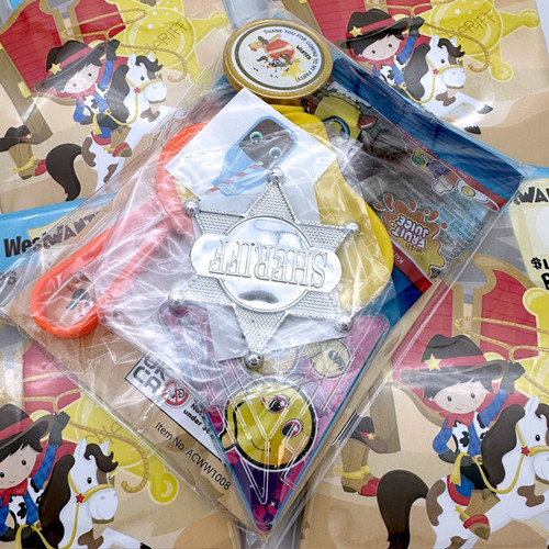 Cowboy party bag filler pack for children’s birthday parties
