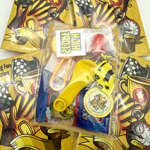 Race or Karting party bag filler pack for children’s birthday parties