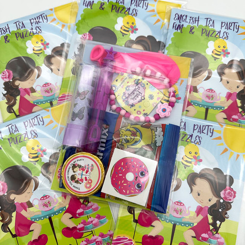 Tea Party party bag filler pack for children’s or girl's birthday garden parties