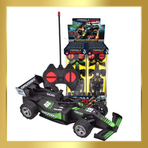 R/C Formula Racing Car toy for children aged 3+ with remote control, large tyres and realistic Formula 1 design