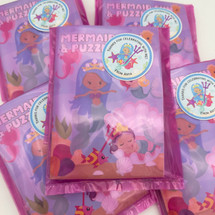 Mermaid Personalised Party Bag in Hot Pink Cello