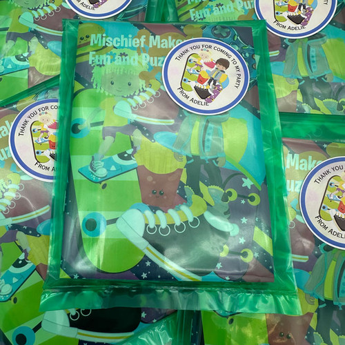 Mischief Maker Personalised Filled Party Bag in Forest Green | Party Bag Kids