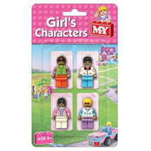 Girls Characters Building Blocks