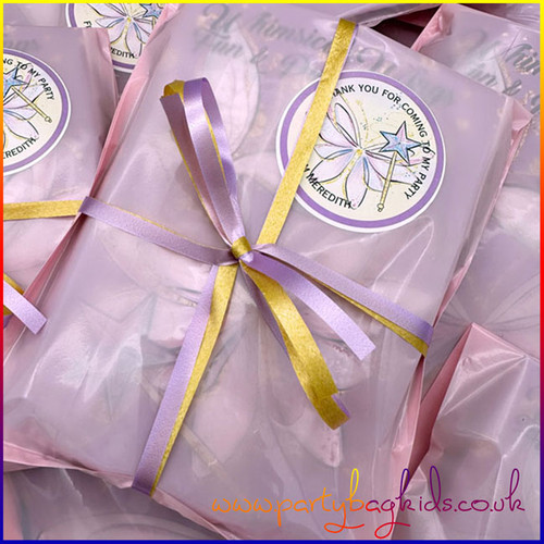 Whimsical Wings Pre-filled Wrapped Party Bag in Baby pink