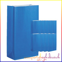 Pack Of 10 Royal Blue Paper Party Bags