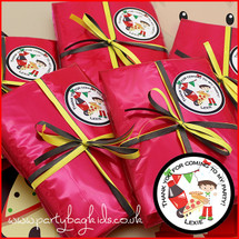 Pizza Themed Personalised Party Bag in Ruby Red