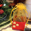 Red and Gold Christmas Basket