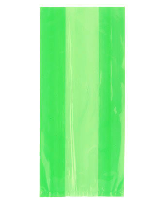 Lime Green Cellophane Party Bag