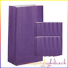 Purple Paper Party Bags Pack of 10