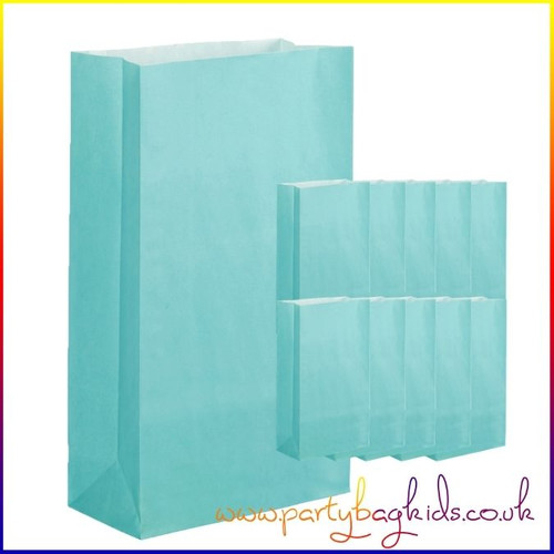 Baby Blue Paper Party Bag Pack of 10