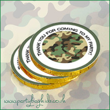 Camouflage Chocolate Coin Stack