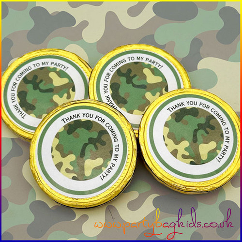 Camouflage Chocolate Coins