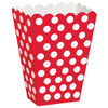 Red Polka Dot Treat Box For Parties