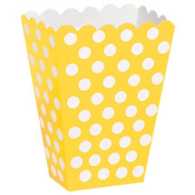 Sunflower Yellow Polka Dot Party Treat Box