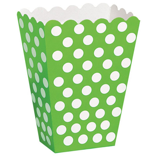 Green Polka Dot Treat Box for Girls Parties
