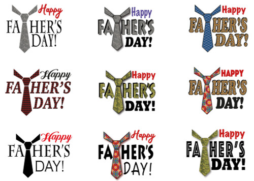 Father's Day Gift Label Contact Sheet
