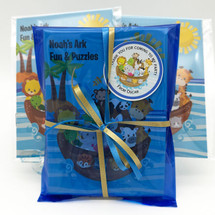 Noah's Ark Themed Personalised and Fancy Wrapped Party Bag for Children's Parties