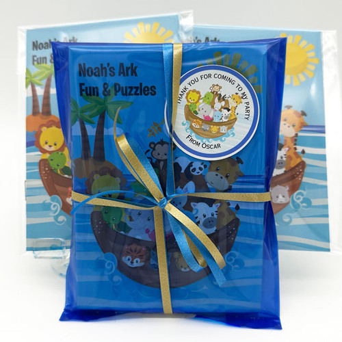 Noah's Ark Themed Personalised and Fancy Wrapped Party Bag for Children's Parties