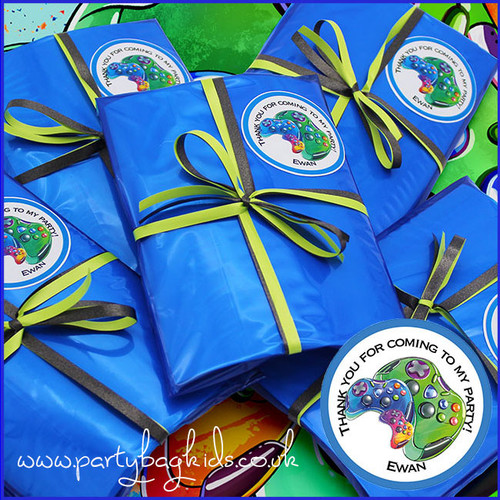Gamer Personalised Party Bags in Royal Blue