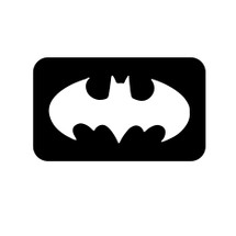 Winged Bat Hero Stencil