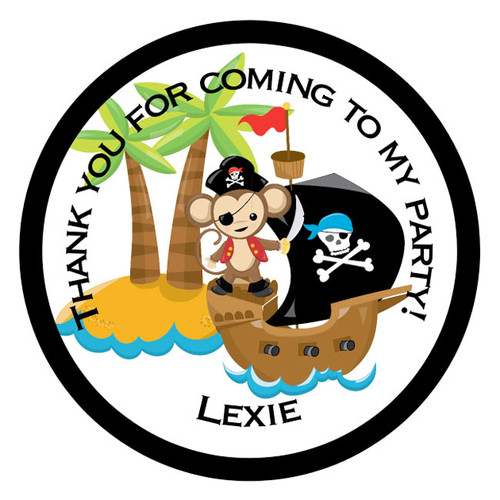 Pirate Party Stickers