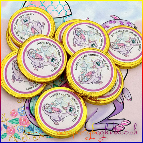 Fairy Tale Dragon Chocolate Coins