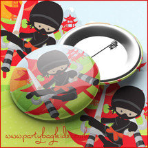 Ninja Party Pin Badge