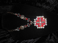 Set Maltese Cross Red Stoe