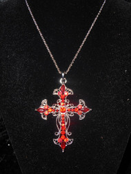 SIAM CRYSTAL CROSS NECKLACE
