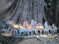 RUNNING HORSES METAL PLAQUE