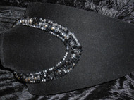 3 Strand BK/SV Bead Nklc