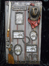 COWBOY W/RIFLE HAT PLAQUE