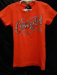 COWGIRL TEE WITH RHINESTONE ACCENT