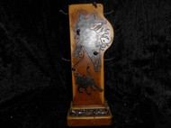 WOOD WESTERN KEYHOLDER DISPLAY