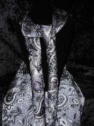 Grey Silk Neck Scarf