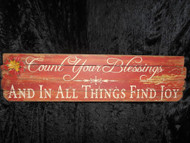 COUNT YOUR BLESSINGS WALL PLAQUE