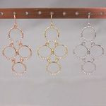 FOUR CIRCLE EARRING SILVER
