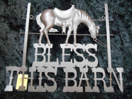 bless this barn horse wall decor