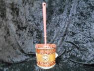 STAR LEATHER LOOK TOILET BRUSH HOLDER