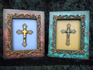WOOD FRAMED CROSS