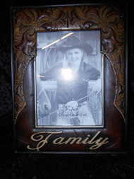 FAMILY LEATHER LOOK FRAME 5X7
