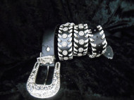 GENUINE LEATHER RHINESTONE